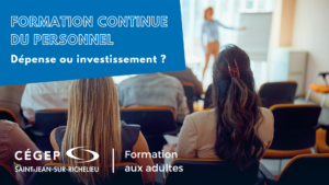 Titre de l'article sur photo d'étudiants de la Formation aux adultes du Cegep de SAint-Jean-sur-Richelieu