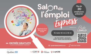 Salon de l'emploi du Quartier de l'emploi du 15 mai. Loupe. Entrée gratuite