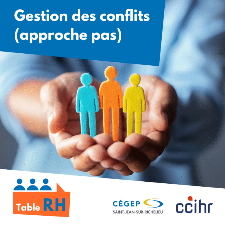 Table RH Gestion des conflits formation en ressources humaines cégep saint-jean-sur-richelieu