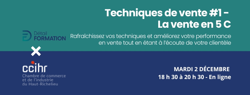 Formation Techniques de vente La vente en 5C