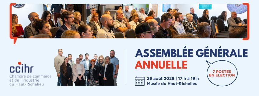 Assemblée générale annuelle CCIHR 2026 au Musée du Haut-Richelieu