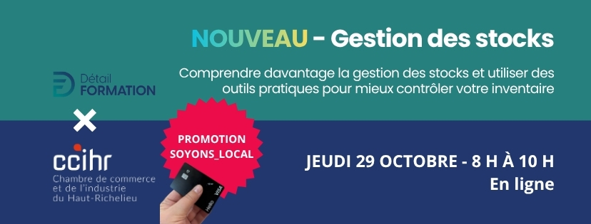 Formation virtuelle en gestion des stocks